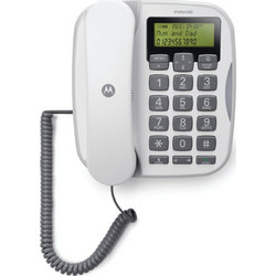 Motorola CT510 Ενσύρματο Τηλέφωνο με Ανοιχτή Ακρόαση για Ηλικιωμένους Λευκό