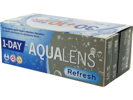 Amvis Aqualens Refresh Ημερήσιοι Φακοί Επαφής Σιλικόνης Υδρογέλης 40τμχ