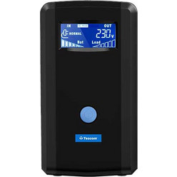 Tescom Leo Plus LCD 850A UPS Line Interactive 850VA 510W με 2 Πρίζες