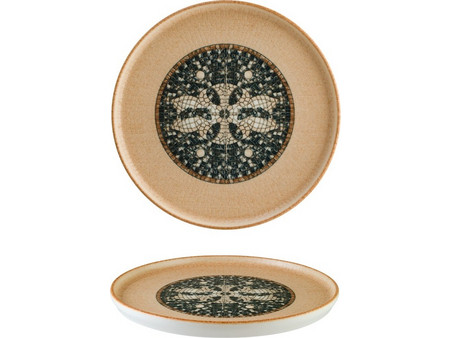 Bonna Πιάτα Ρηχά Πορσελάνης Mesapotamia Wood 22cm 6τμχ S-MT-MZPMWHYG22DZ