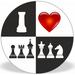 Τάπα καρφίτσα με θέμα chess