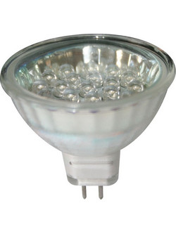 Λαμπάκι LED 12V MR16 ψυχρό λευκό - 20 LEDs