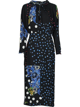 Desigual Midi Καθημερινό Φόρεμα Μαύρο 22WWVW37-2000