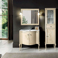 Bluelife Martina Στήλη Μπάνιου Δαπέδου Ξύλινη Ivory Beech 50x38x178cm