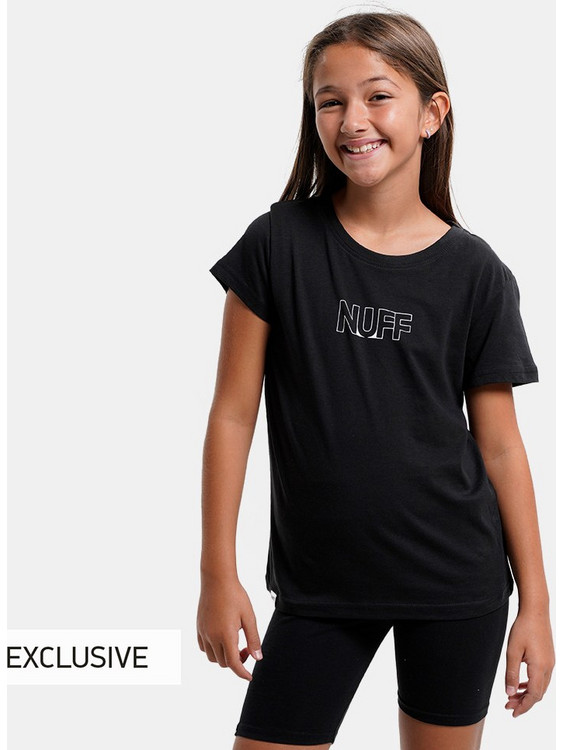 Nuff Παιδικό T-Shirt Κοντομάνικο Μαύρο NU72210131-01
