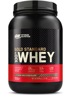 Optimum Nutrition Gold Standard 100% Whey Extreme Milk Chocolate Πρωτεΐνη Ορού Γάλακτος Γράμμωσης 908gr