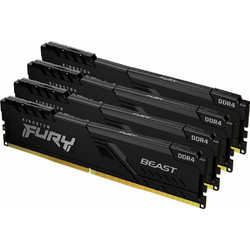 Kingston Fury Beast 64GB (4X16GB) DDR4 RAM 3200MHz C16 Black KF432C16BB1K4/64