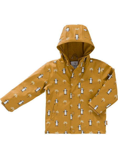 Fresk Penguin Παιδικό Μπουφάν Χειμωνιάτικο Παρκά Αδιάβροχο Αντιανεμικό Κίτρινο FR-RC07-07