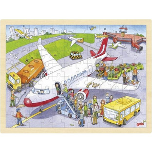 Παιδικό Puzzle Goki Ξύλινο Αεροδρόμιο 96 Κομμάτια