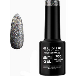 Elixir Semigel 700 Glitter Ημιμόνιμο Βερνίκι Νυχιών 5ml