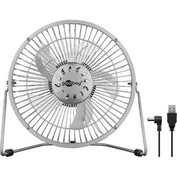Eπιτραπέζιος ανεμιστήρας Goobay 62062 με USB 8.0'' Silver