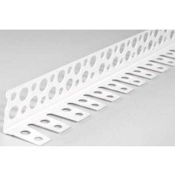 Baufox - Γωνιόκρανο PVC Εύκαμπτο, 24Χ24 διάτρητο, 2.50m/τεμάχιο