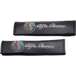 Μαξιλαράκια Ζώνης Carbon Alfa Romeo σετ 2 τεμαχίων