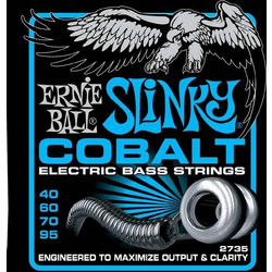 Ernie Ball 2735 Extra Slinky Σετ 4 Χορδές Ηλεκτρικού Μπάσου Cobalt 40-95"