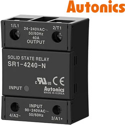 RELAY SOLID STATE PANEL 40A 90-240VAC INPUT SR1-4240-N AUTONICS