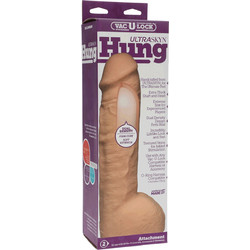 Doc Johnson Vac-U-Lock Hung Ρεαλιστικό Dildo με Βεντούζα & Όρχεις 24cm Vanilla