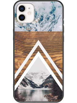 Θήκη Snow View iPhone 12 mini Black TPU (Μαύρη Σιλικόνη)