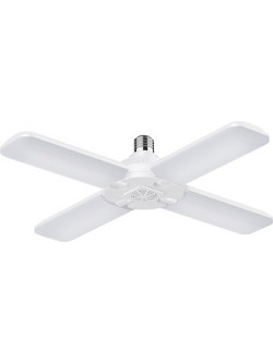 POWERTECH LED λάμπα E27-018, 4x αναδιπλούμενα πτερύγια, 52W, 4000K, E27 E27-018