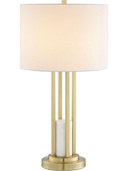 Aca ML127161TGW Πορτατίφ Ε27 Λευκό Χρυσό Φ35xΥ66cm
