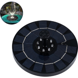GLOBOSTAR(R) FOUNTAIN 71532 Διακοσμητικό Συντριβάνι LED 3W 150lm 120 DC 5V με Φωτοβολταϊκό Panel 5V 0.2W + Επαναφορτιζόμενη Μπαταρία 18650 Li-ion 3.7V 2000mAh Αδιάβροχο IP68 Ψυχρό Λευκό 6000K - Sanan