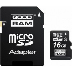 GoodRam microSDHC 16GB Class 10 U1 UHS-I + Adapter