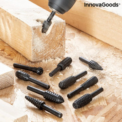 Σετ από Φρεζες για Τρυπάνι Driwills InnovaGoods x10