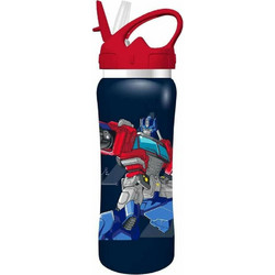 Must Transformers Παιδικό Μπουκάλι Ανοξείδωτο Μπλε 500ml