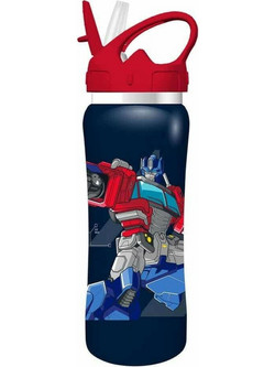 Must Transformers Παιδικό Μπουκάλι Ανοξείδωτο Μπλε 500ml