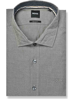 Hugo Boss Ανδρικό Πουκάμισο Μακρυμάνικο 50477838-377 Olive