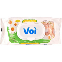Voi Chamomile Lotion Μωρομάντηλα Χωρίς Οινόπνευμα με Χαμομήλι 72τμχ