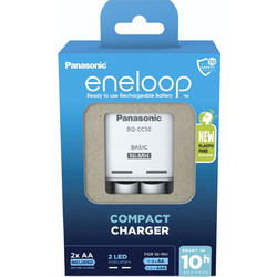 Panasonic Eneloop BW-CC50 Compact Charger + 2xAA