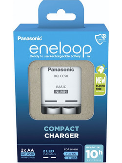 Panasonic Eneloop BW-CC50 Compact Charger + 2xAA