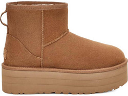 UGG Γυναικεία Μποτάκια Πλατφόρμα Πλατφόρμα Suede Ταμπά με Γούνα 1134991-CHE