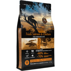 Ambrosia Adult & Sterilised Grain Free with Fresh Salmon & Chicken 5kg