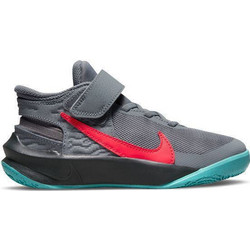Nike Team Hustle D 10 Παιδικά Αθλητικά Παπούτσια για Μπάσκετ Ανθρακί DD7302-008