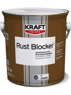 Kraft Paints Rust Blocker Αντισκωριακό Ακρυλικό Αστάρι Διαλυτου Αντισκωριακό Μαύρο 0.75lt