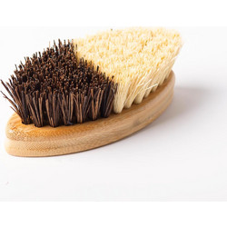 MINIMAL LIST bamboo οβάλ βούρτσα λαχανικών με ίνες από κοκοφοίνικα και σιζάλ