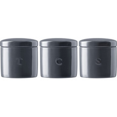 Maxwell Williams Σετ 3 Δοχεία 600Ml Γκρί Epicurious Πορσελάνη -Σε Συσκευασία Δώρου