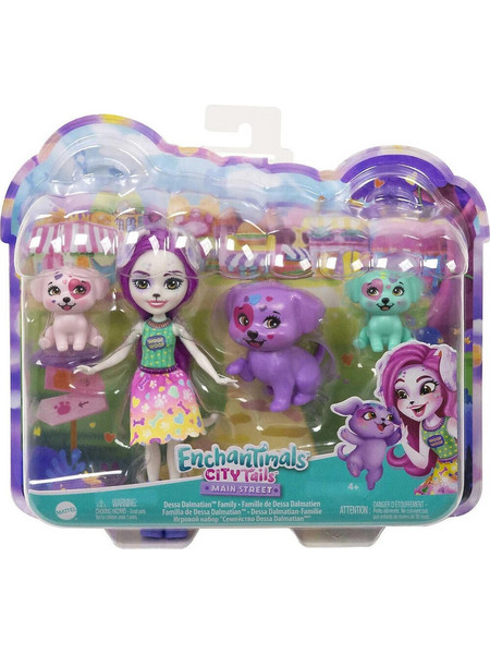 Mattel Enchantimals City Tails Οικογένεια Δαλματίας