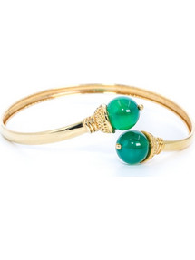 Βραχιόλι 14 K κίτρινος χρυσός με quartz, 1232