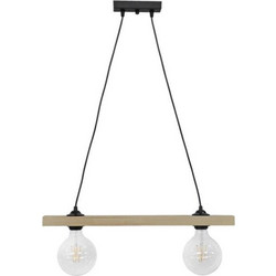 Heronia Lighting Κρεμαστό Φωτιστικό Οροφής Ράγα Δίφωτο E27 31-1220