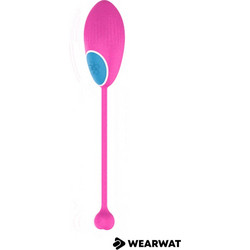 Wearwatch Egg Wireless Watchme Δονητής Egg για Ζευγάρια με Τηλεχειριστήριο Ροζ Λευκός