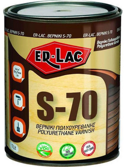 ER-LAC S-70 Βερνίκι Πολυουρεθάνης Διάφανο Gloss 2.5lt