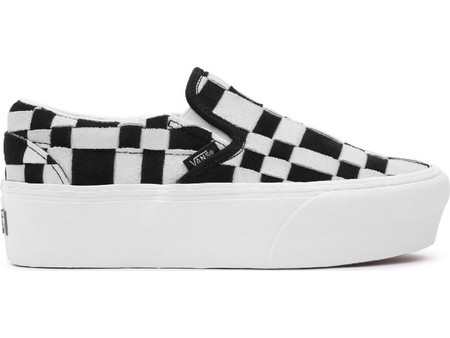 VANS UA CLASSIC SLIP-ON STACKFORM WOVEN VN0A7Q5RBZW-BZW Μαύρο