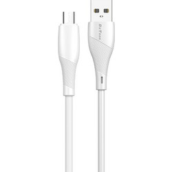 DeTech Kαλώδιο Δεδομένων DeTech DE-44M2, Micro USB, 2.0m, Λευκό - 40267 00626