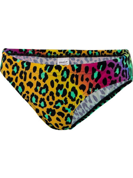 Speedo Jungleglare Allover Hipster Brief Αθλητικό Γυναικείο Μαγιό Bikini Bottom Πολύχρωμο 811706-D771