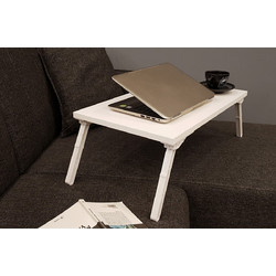 Γραφείο laptop Via μελαμίνη λευκό χρώμα 60x35x24 5cm c438791