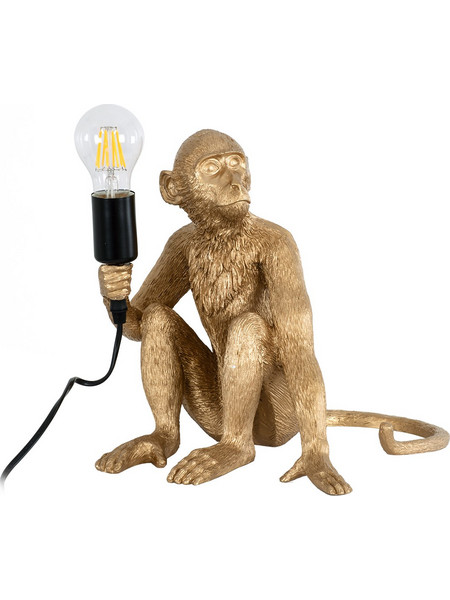 Globostar Apes 01809 Πορτατίφ Ε27 Χρυσό Π30xΥ30cm