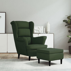 vidaXL Μπερζέρα με Υποπόδιο 3115933