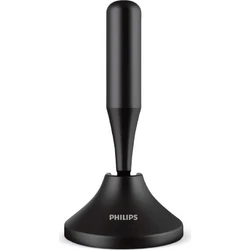 Philips SDV5300/GRS Κεραία τηλεόρασης HDTV/4K/UHF/VHF/FM εσωτερικού χώρου / αυτοκινήτου με ενισχυτή 24 db, φίλτρο GSM και μαγνητική βάση